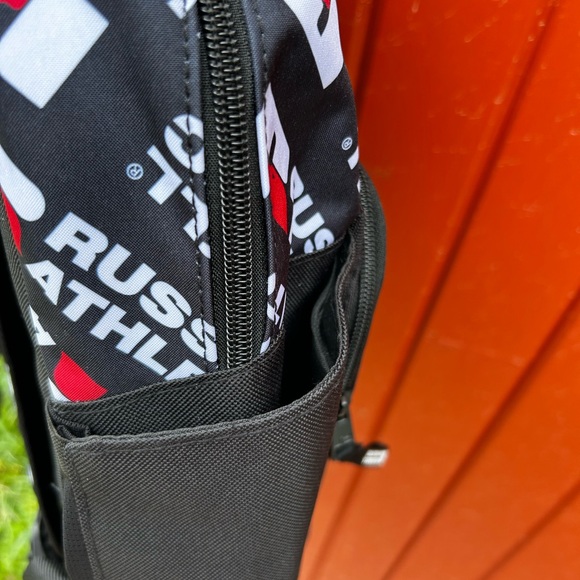 NWT Russell Athletics Backpack Bookbag Color BLack And Red Laptop Sleeve - Picture 7 of 12